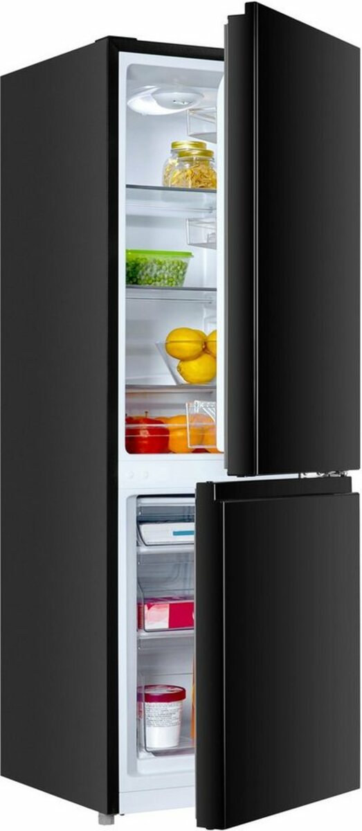 Bild 1 von Hanseatic Kühl-/Gefrierkombination HKGK14349DB, 143 cm hoch, 49,5 cm breit, Abtauautomatik, FreshZone