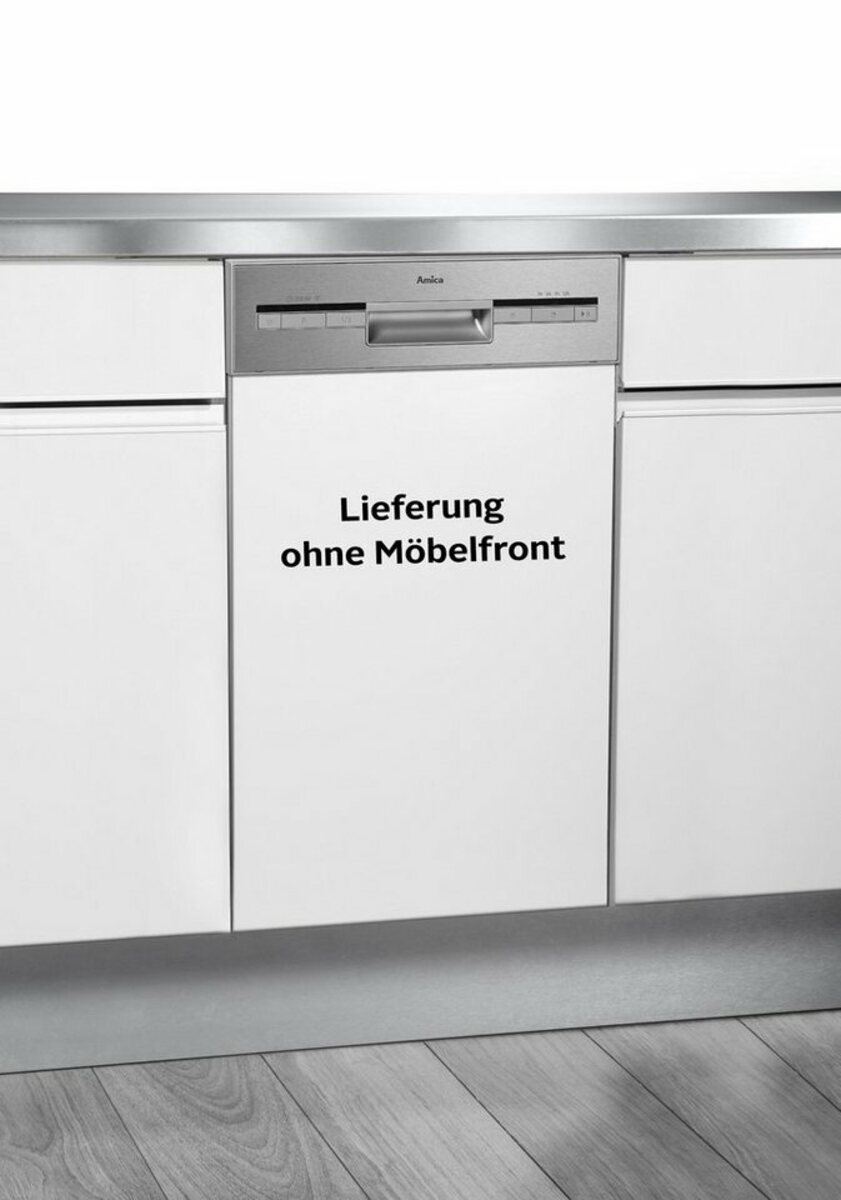 Bild 1 von Amica teilintegrierbarer Geschirrspüler, EGSP 14695-1 E, 9 Maßgedecke, LED-Display