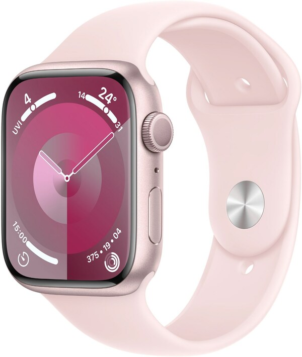 Bild 1 von Watch Series 9 (45mm) GPS Smartwatch Aluminium mit Sportarmband M/L rosé/hellrosa
