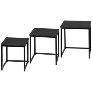 Mid.you Couchtisch, Schwarz, Metall, quadratisch, eckig, 30x33.8x30 cm, einfacher Aufbau, Wohnzimmer, Wohnzimmertische, Couchtische