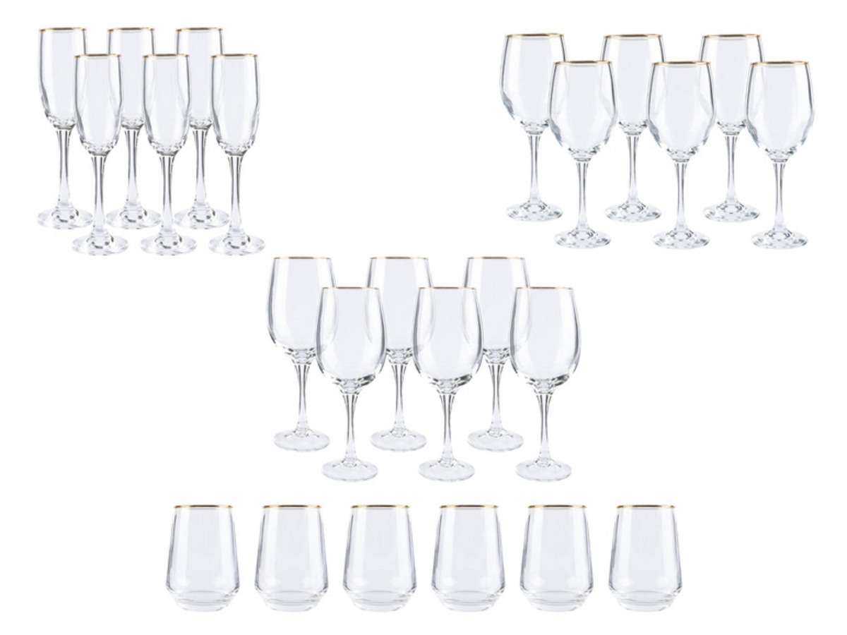 Bild 1 von ERNESTO® Glas Set, 6-teilig, mit Goldrand