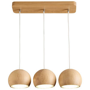 Hängeleuchte Balli, Natur, Holz, Eiche, 90 cm, Lampen & Leuchten, Innenbeleuchtung, Hängelampen, Esstischlampen