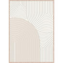 Bild 1 von Monee Bild, Weiß, Kunststoff, Textil, rechteckig, 50x70 cm, gerahmt, Bilder, Gerahmte Bilder