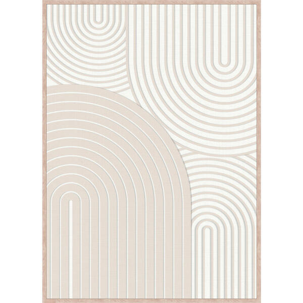 Bild 1 von Monee Bild, Weiß, Kunststoff, Textil, rechteckig, 50x70 cm, gerahmt, Bilder, Gerahmte Bilder