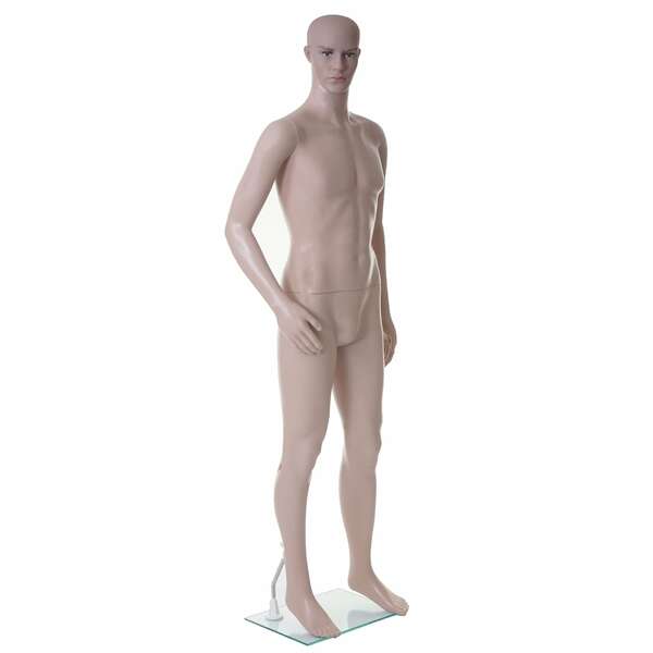 Bild 1 von Schaufensterpuppe MCW-E37, männlich Mann Schaufensterfigur Puppe Mannequin Schneiderpuppe, lebensgroß beweglich 185cm