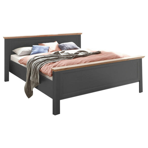 Bild 1 von Ti'me Bett, Graphit, Eiche Artisan, 180x200 cm, für Rollrost geeignet, in verschiedenen Holzdekoren erhältlich, Größen erhältlich, Schlafzimmer, Betten, Futonbetten