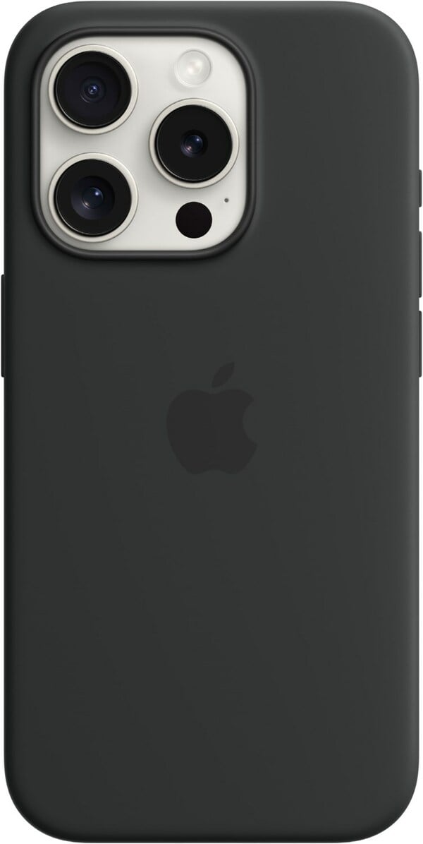 Bild 1 von Silikon Case mit MagSafe für iPhone 15 Pro schwarz