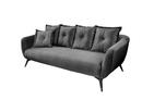 Bild 1 von 3-Sitzer-Sofa Baggio Grau Velours, Grau