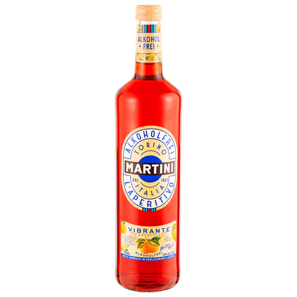 Bild 1 von Martini Vibrante Aperitif alkoholfrei 0,75l