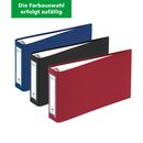 Bild 1 von novooo Bankordner 3er-Set 1/3 DIN A4 Rückenbreite 3 cm rot/blau/schwarz (Farbauswahl erfolgt zufällig)