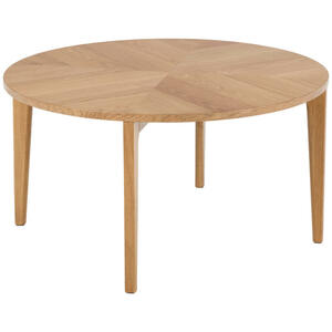 Livetastic Couchtisch, Eiche, Holz, Eiche,Kautschukholz, furniert,massiv, rund, konisch, 80x42 cm, Wohnzimmer, Wohnzimmertische, Couchtische