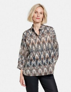 GERRY WEBER Langarmbluse »Bluse mit Ikat-Muster Organic Cotton«
