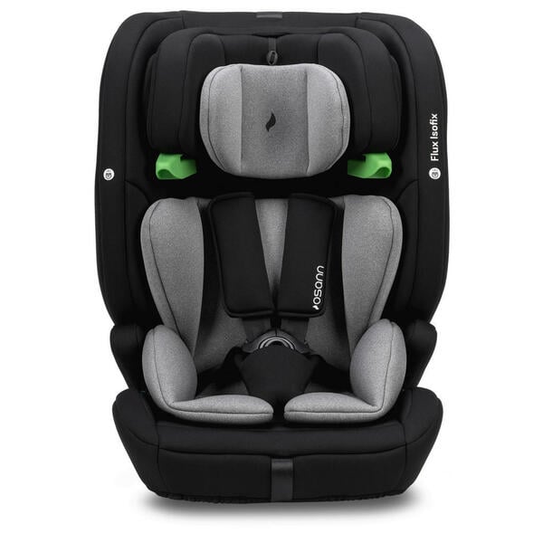 Bild 1 von Osann Kinderautositz Flux Plus ECE R 129 i-SIZE, Grau, Schwarz, Textil, Füllung: Polyester, 44x62x48 cm, ECE R 129 i-Size, 5-Punkt-Gurtsystem, abnehmbarer und waschbarer Bezug, höhenverstellbare Ko