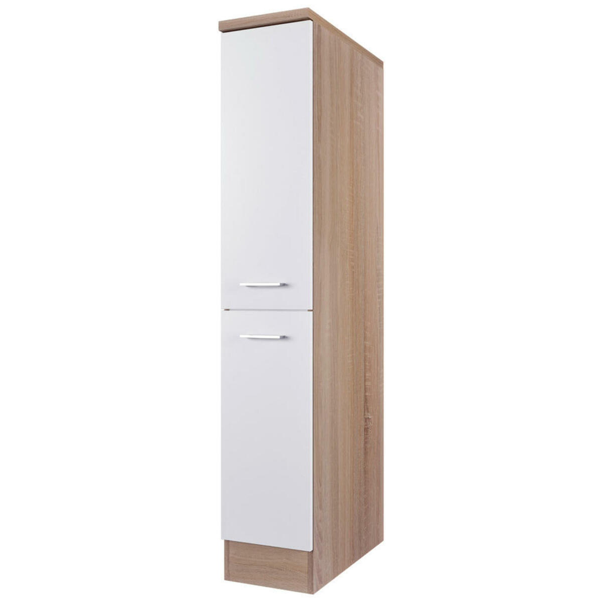 Bild 1 von FlexWell Apothekerschrank, Weiß, Sonoma Eiche, Kunststoff, einzeln stellbar, 30x168.5x60 cm, Made in Germany, Küchen, Küchenmöbel, Küchenschränke, Apothekerschränke