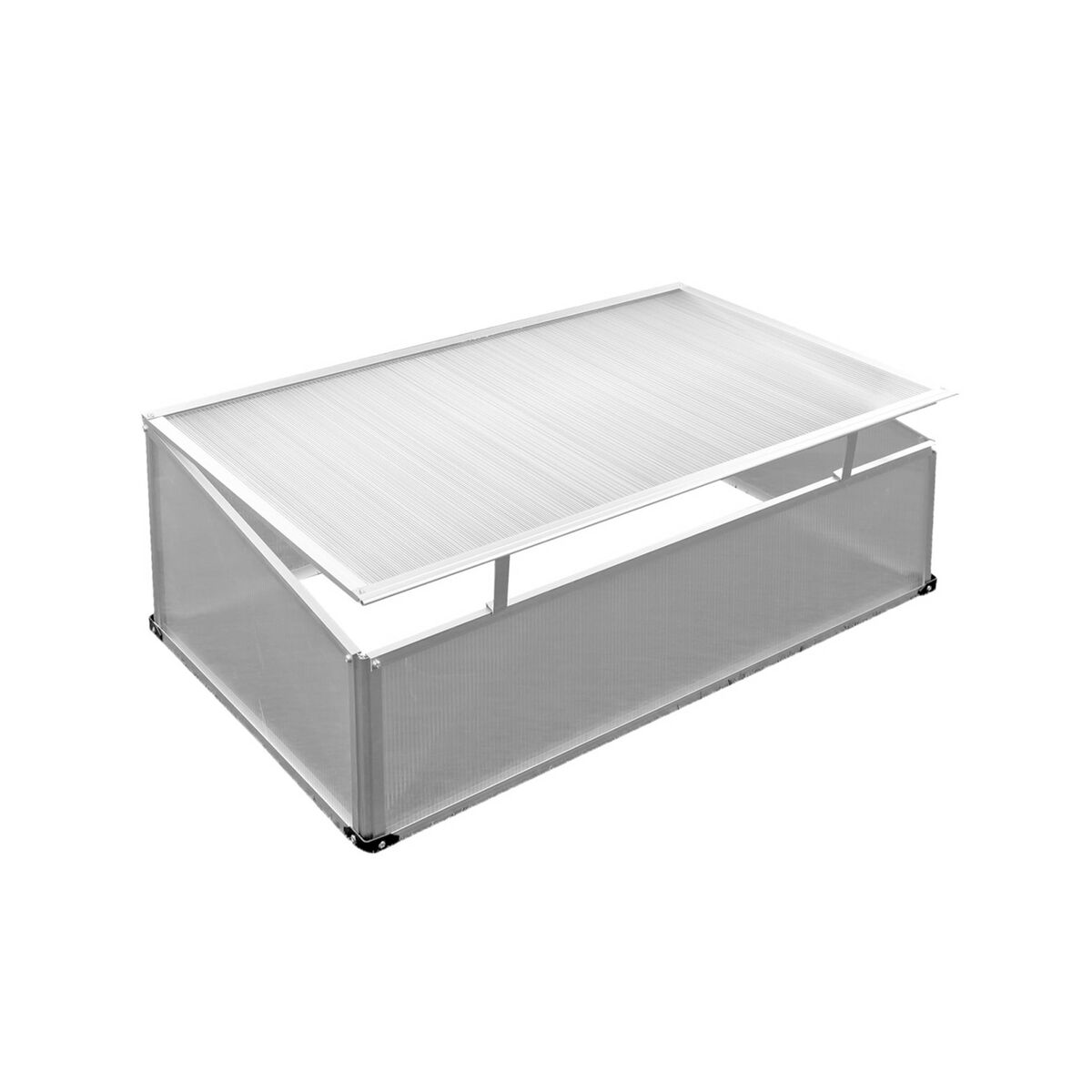 Bild 1 von LEX Frühbeet, Aluminium-Rahmen, PC-Scheiben, 100 x 60 x 30/40cm