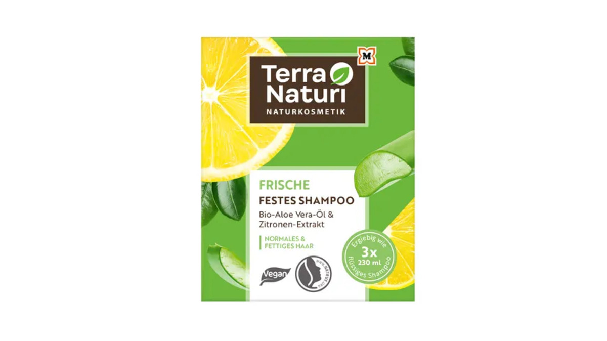 Bild 1 von Terra Naturi Frische Festes Shampoo Bio-Aloe Vera-Öl & Zitronen-Extrakt