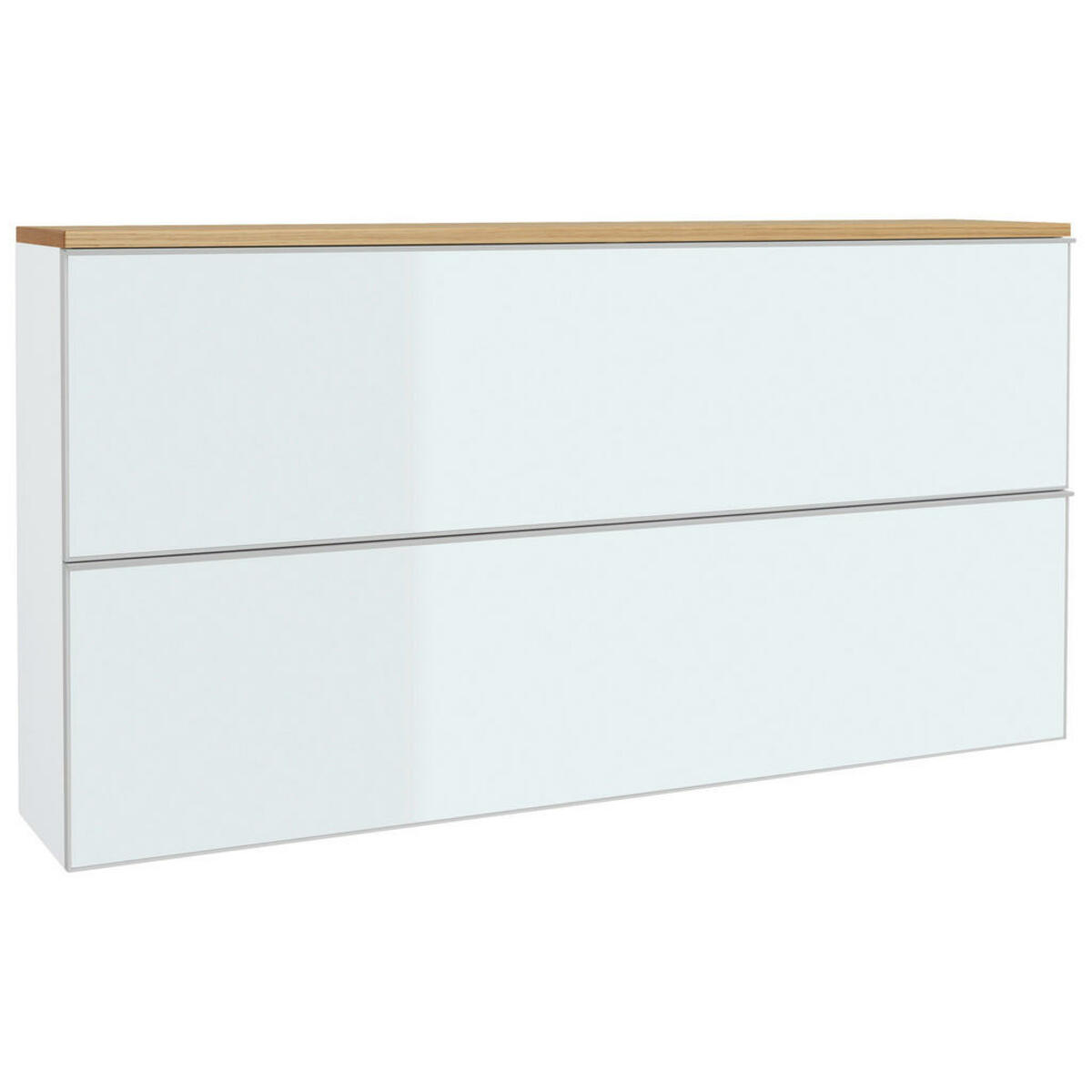 Bild 1 von Hängeschuhschrank, Weiß, Eiche, Holzwerkstoff, Balkeneiche, furniert, 8 Fächer, 160x83x31 cm, Made in Germany, Dgm, DGM-Klimapakt, Typenauswahl, Beimöbel erhältlich, hängend, Garderobe, Schuhau