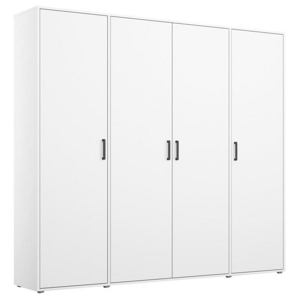 Bild 1 von Mid.you Drehtürenschrank, Weiß, Kunststoff, 7 Fächer, 187 cm, Blauer Engel, BQ - Bündnis für Qualität, Made in Germany, Schlafzimmer, Kleiderschränke, 4- türige Kleiderschränke