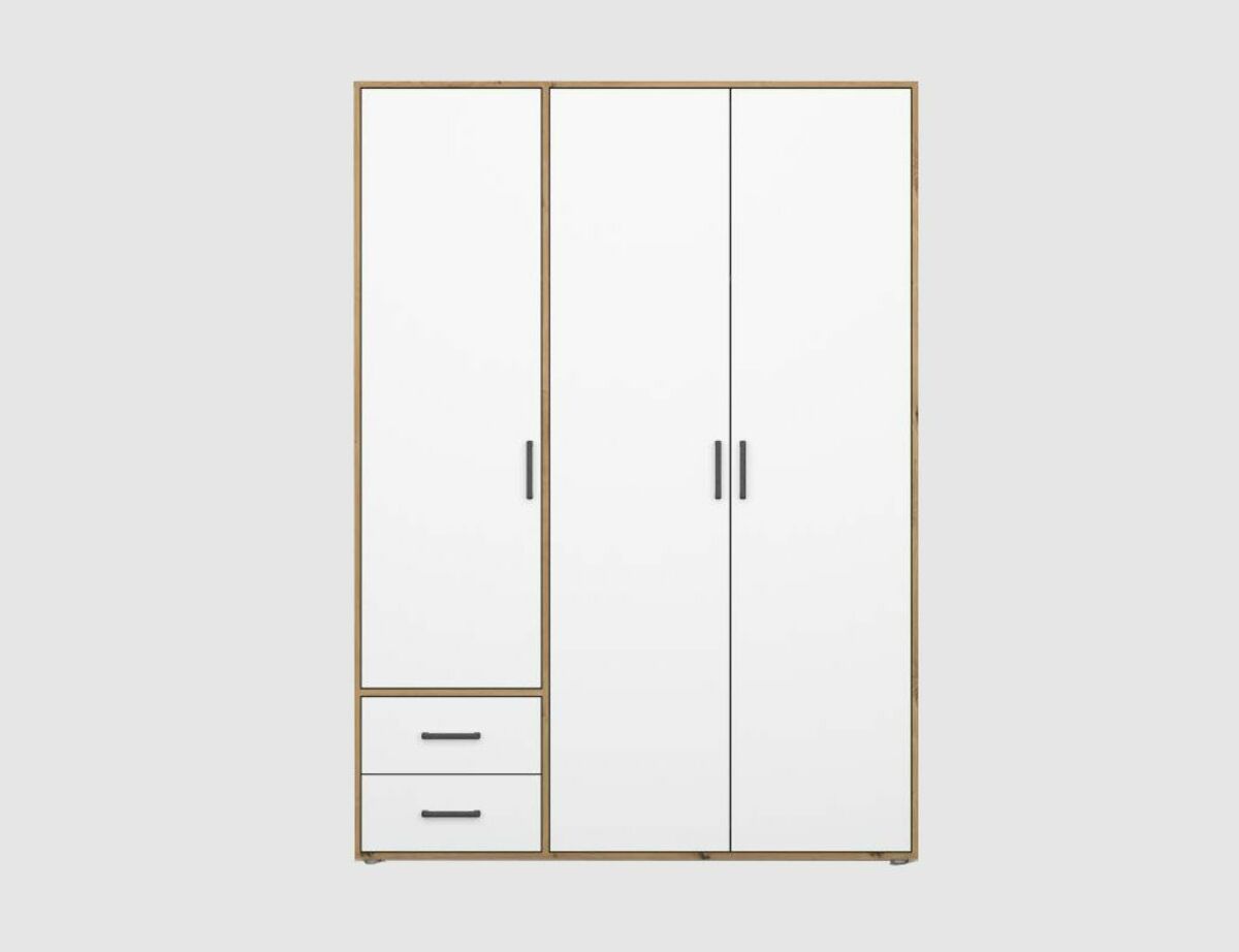Bild 1 von Schrank Weiß, Artisan Oak 3-trg