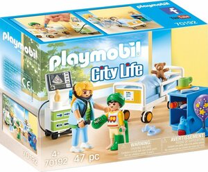 Playmobil® Konstruktions-Spielset »Kinderkrankenzimmer (70192), City Life«, (47 St), Made in Europe