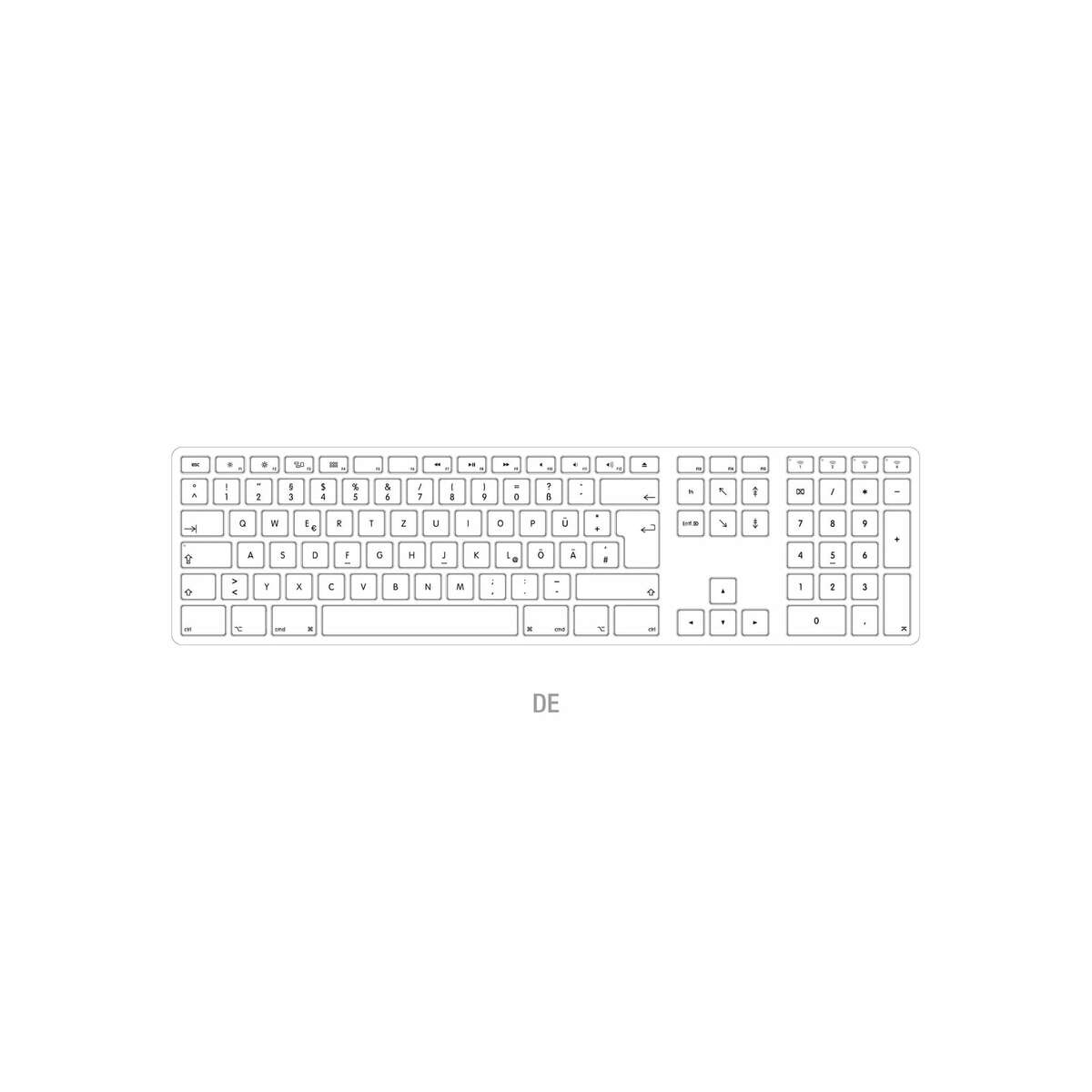 Bild 1 von JENIMAGE Wireless Aluminium Keyboard - DE