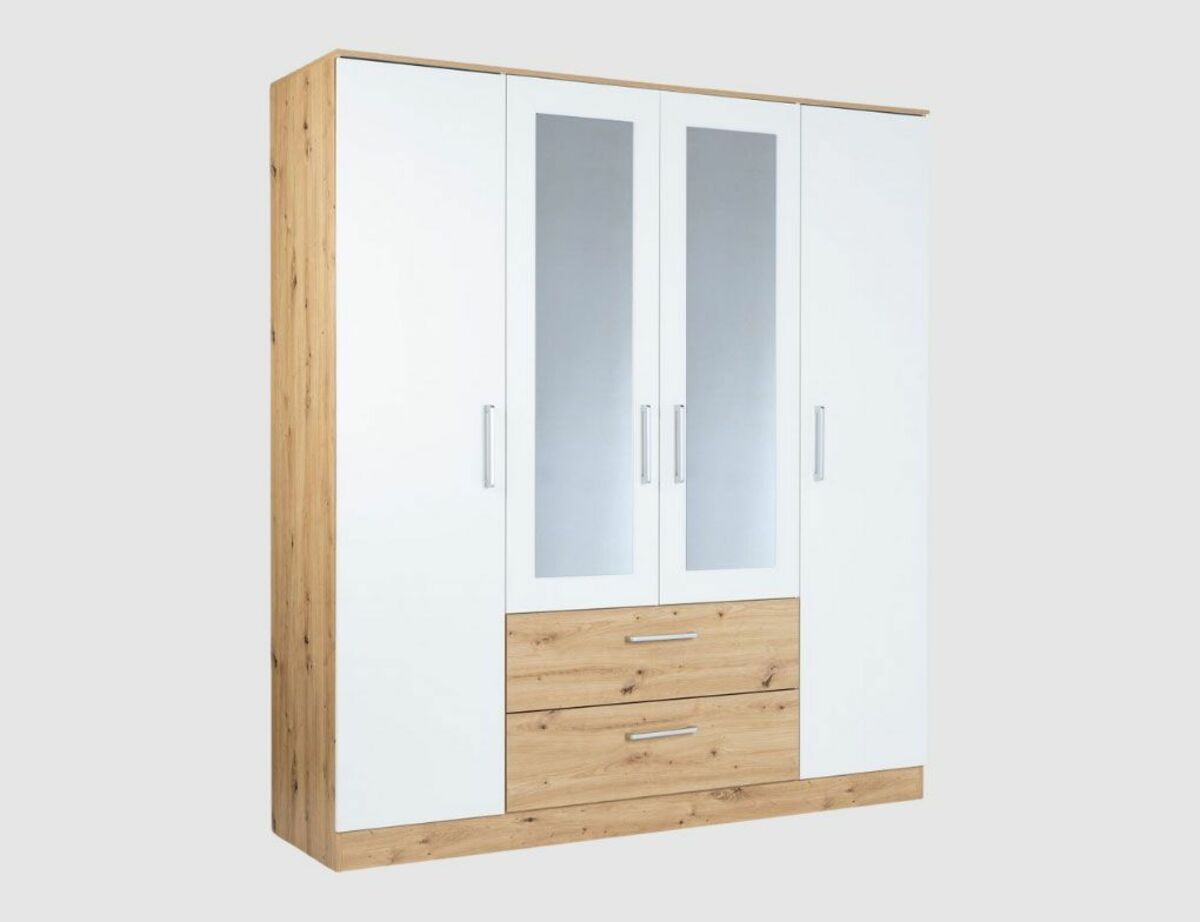 Bild 1 von Schrank Artisan Oak, Weiß 4-trg
