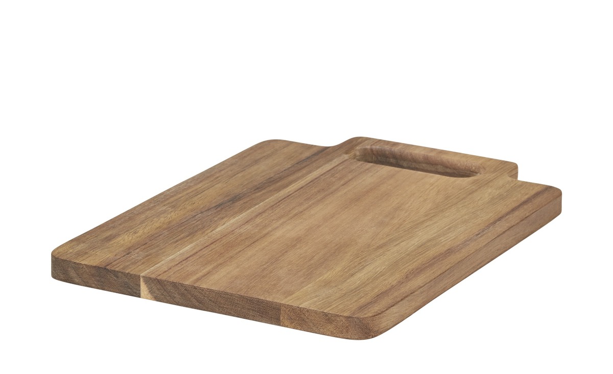 Bild 1 von Tablett eckig, klein ¦ holzfarben ¦ Holz ¦ Maße (cm): B: 22,5 H: 1,5 Küchenzubehör - Sconto