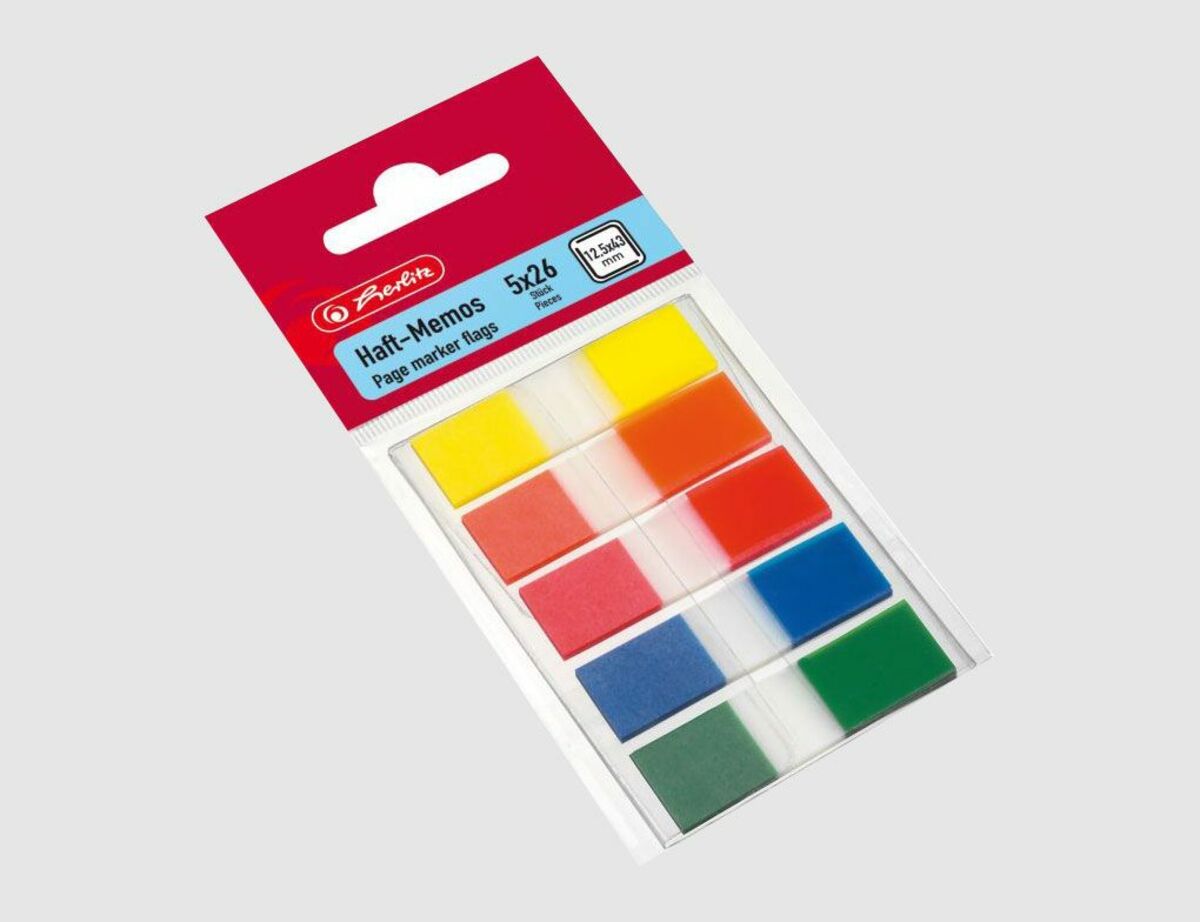 Bild 2 von Herlitz Haft-Memos 5 x 26 Bunt