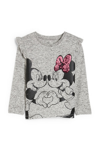 C&A Disney-Langarmshirt, Grau, Größe: 92