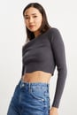 Bild 1 von C&A CLOCKHOUSE-Crop Pullover, Grau, Größe: XS