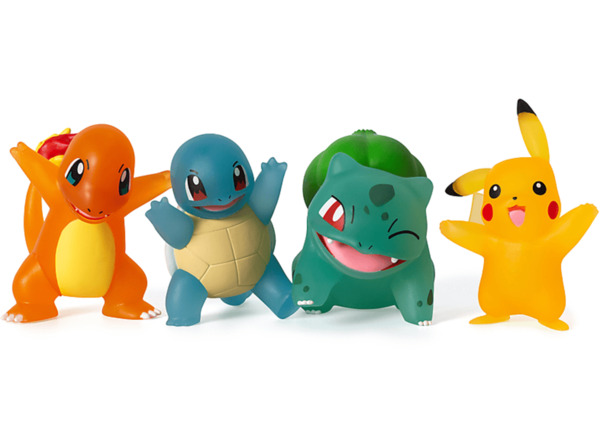 Bild 1 von JAZWARES Pokémon - Select Battle Figur 4er Pack Bisasam, Glumanda, Pikachu & Schiggy Spielset