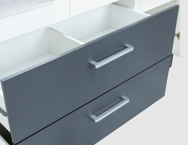 Bild 4 von Schrank Weiß, Anthrazit 4-trg