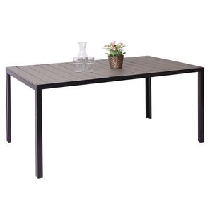 Gartentisch MCW-F90, Tisch Bistrotisch, WPC-Tischplatte 160x90cm ~ grau