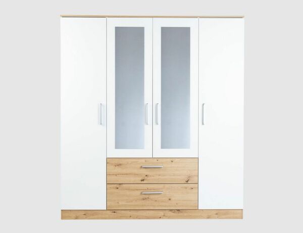 Bild 3 von Schrank Artisan Oak, Weiß 4-trg