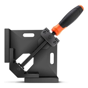 TACKLIDE HAC3A, Eckklemme, 90°-Winkelklemme mit einem Griff, Gehäuse aus Aluminiumlegierung, drehbare Backe, Gewindestange aus Kohlenstoffstahl zum Verbinden von Holz, Metall und Glas, ideal für d