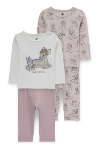 C&A Multipack 2er-Bambi-Baby-Pyjama-4 teilig, Beige, Größe: 62