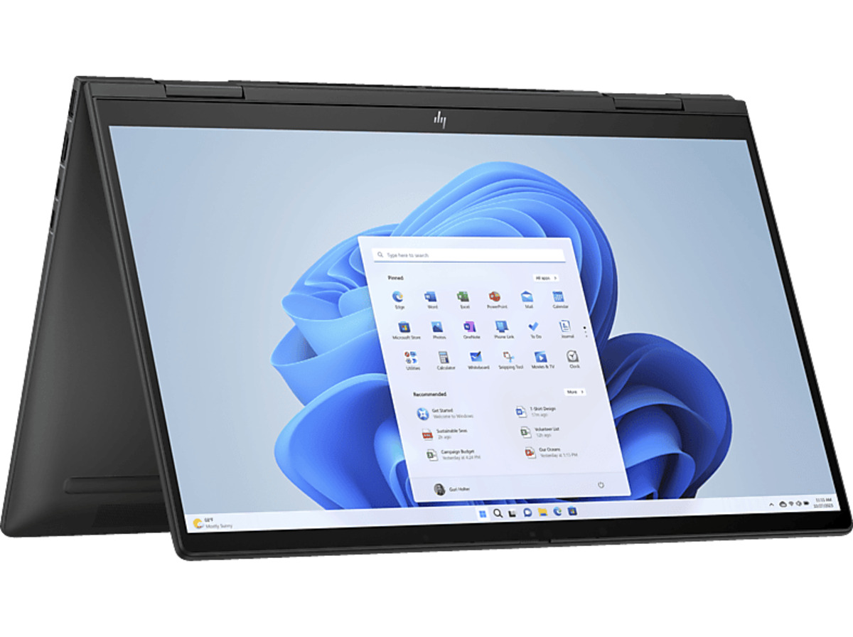 Bild 1 von HP ENVY x360 15-fh0378ng, Convertible, mit 15,6 Zoll Display Touchscreen, AMD Ryzen™ 7 Prozessor, 16 GB RAM, 512 SSD, AMD, Radeon™ Onboard Graphics, Schwarz Windows 11 Home (64 Bit)