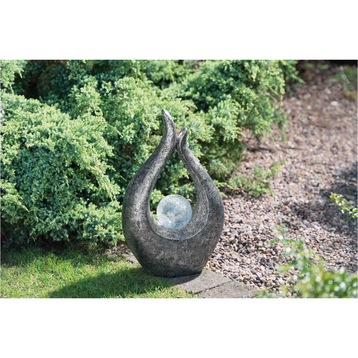 Bild 1 von Solar Glasskulptur Crackle