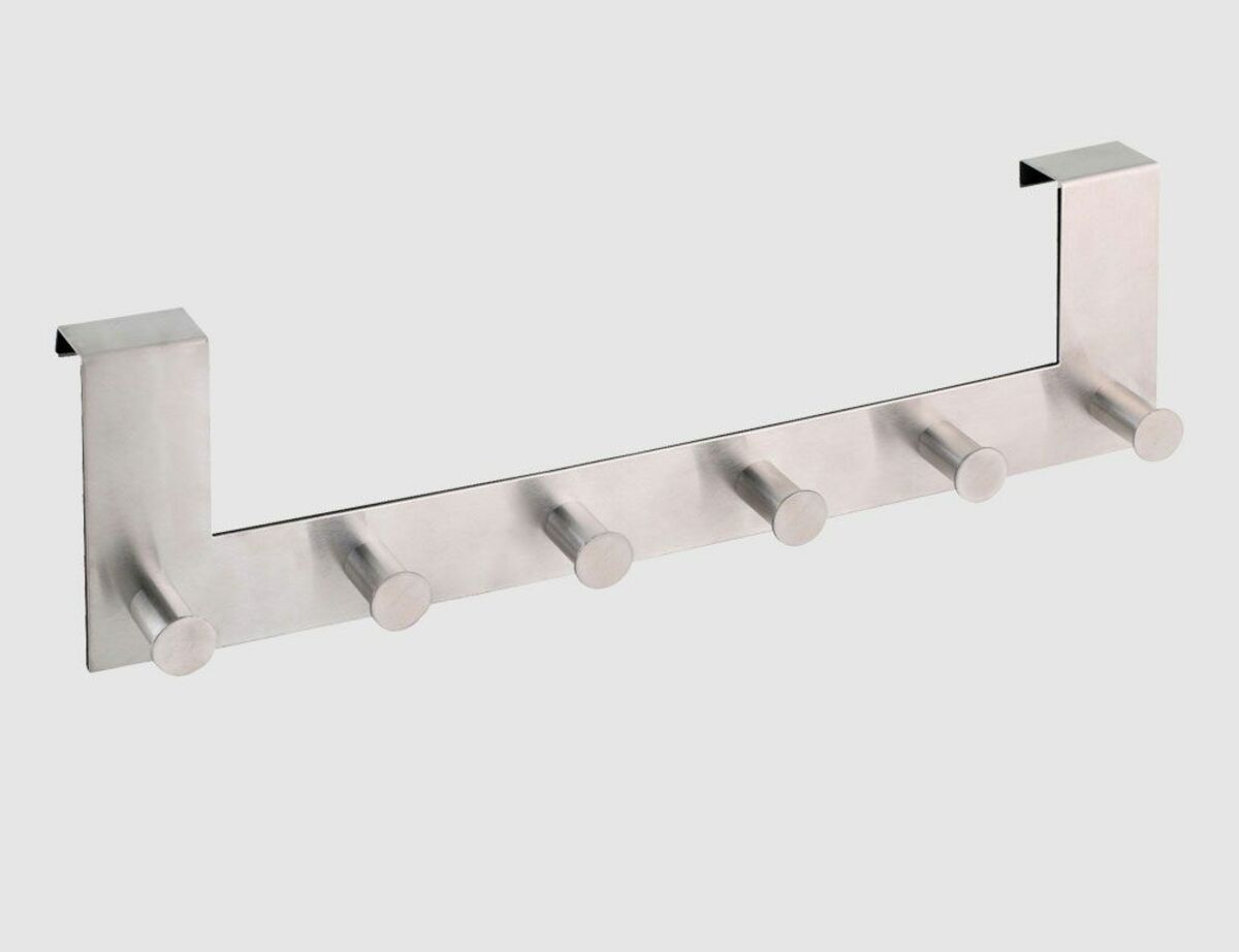 Bild 1 von Hakenleiste Tür Edelstahl 6er