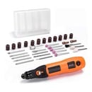 Bild 1 von TACKLIFE PCG01B; Schnurloses Rotationswerkzeug, 3,7V, 3 Geschwindigkeiten (5.000?10.000?15.000rpm) USB-Ladegerät Mini Power Rotary Tool Kit mit 33 Zubehörteilen, zum Schleifen, Polieren, Bohren, Ä