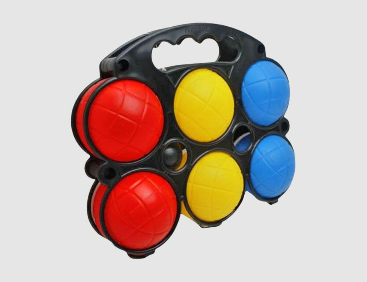 Bild 1 von Boule Set 6 Kugeln + Ball Bunt