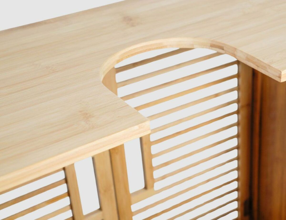 Bild 2 von Waschbeckenunterschrank Bambus