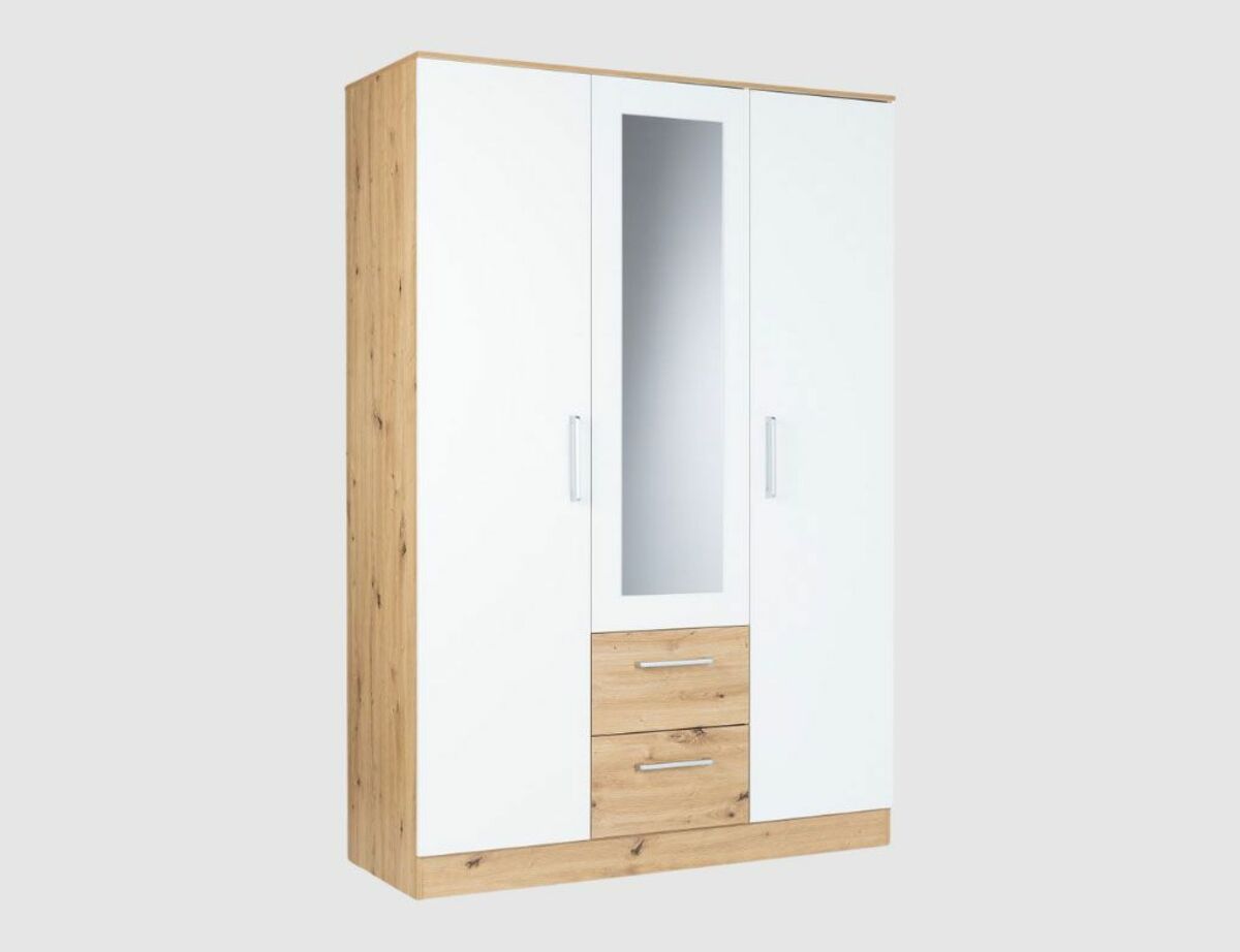 Bild 1 von Schrank Artisan Oak, Weiß 3-trg