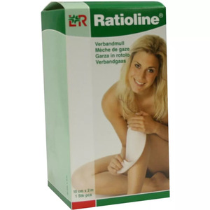 Ratioline Acute Verbandmull 10cmx2m gerollt 1  St