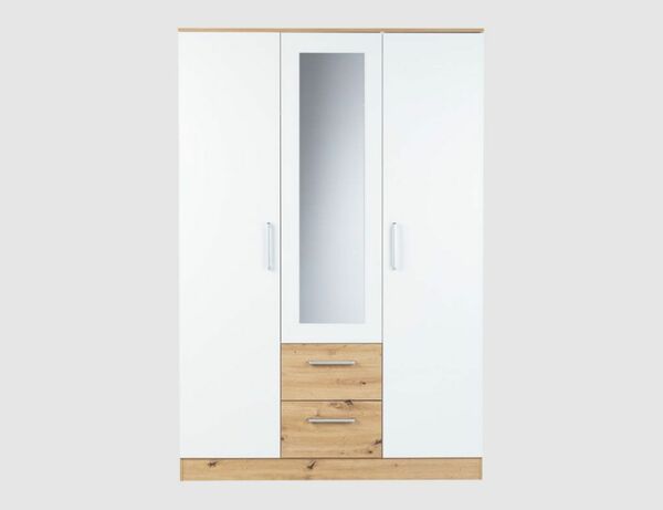 Bild 2 von Schrank Artisan Oak, Weiß 3-trg