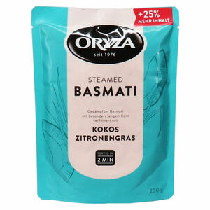 Oryza 2 x Steamed Basmati, Kokos & Zitronengras