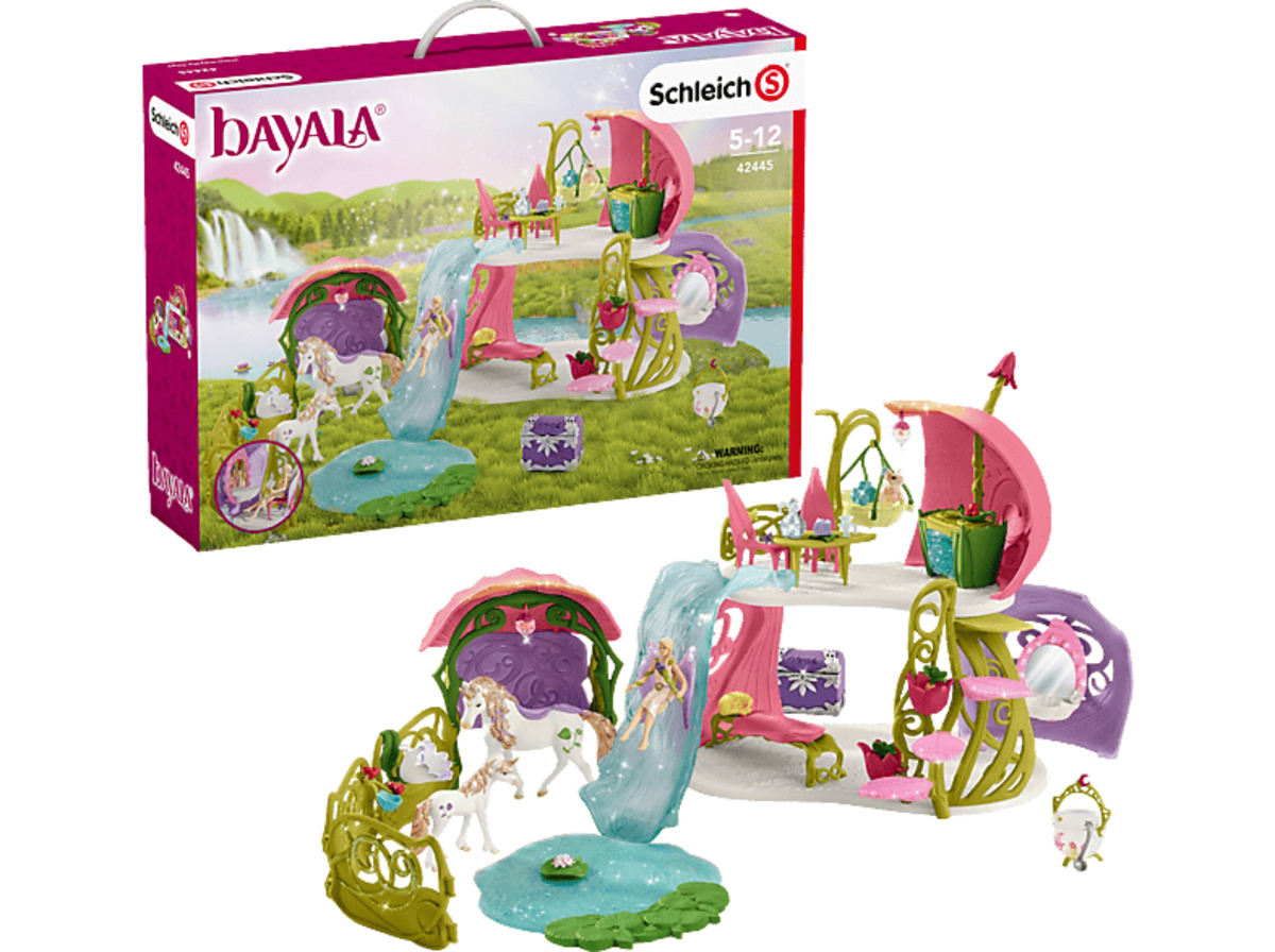 Bild 1 von SCHLEICH Glitzerndes Blütenhaus m. Einhörnern,See Spielfiguren Mehrfarbig