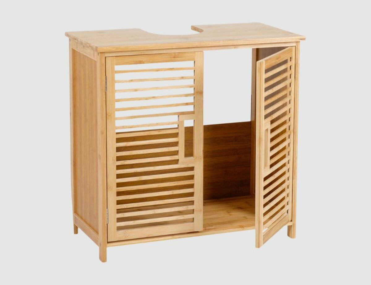 Bild 1 von Waschbeckenunterschrank Bambus