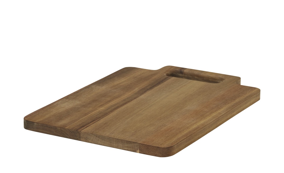 Bild 1 von Tablett eckig, groß ¦ holzfarben ¦ Holz ¦ Maße (cm): B: 24,5 H: 1,5 Küchenzubehör - Sconto