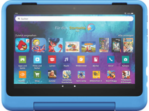 AMAZON Fire HD 8 Kids Pro (2022), Tablet, 32 GB, Zoll, Schwarz, mitgelieferte Hülle im Farbton Cyber-Welt-Design